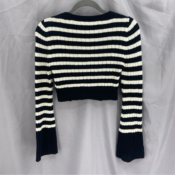 & Other Stories Black and White Striped Sweater - Picture 7 of 7